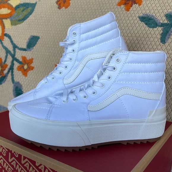 Vans WMNS Sk8-Hi Stacked (Canvas) True White
VN0A4BTWL5R Platforms Sneakers NIB - Picture 14 of 16